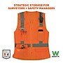 Ergodyne GloWear 8247ZW-S High Visibility Women’s Surveyor Vest, ANSI Class R2 Orange, Large (22474)~#|#~354C95A5-D70B-456F-9FBEBCE3A6F49C5E_sc7