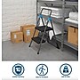 Cosco Commercial 2-Step Folding Stool, 300 lb Capacity, Gray (CSC11829GGB)~#|#~354F4518-BC70-4365-B63927F341480A23_sc7