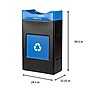 Commercial Zone Avante Polyethylene Recycling Bin, 30 Gallon, Black (7873S104A)~#|#~355E60A0-69E8-46E7-B605F2C38B31E913_sc7