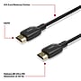 Staples TECH 4 ft. HDMI to HDMI Audio/Video Cable, Male to Male, Black (ST62468)~#|#~3585F045-BE32-4168-BCD8D8CEB09D4A1B_sc7