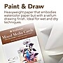 Strathmore 400 Series Mixed Media Cards & Envelopes, 4.875" x 3.5", White, 6/Pack, 3 Packs/Bundle (STTP20518-3)~#|#~35BCC410-43A2-4E75-98E8685729BDA87C_sc7