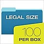 Pendaflex Recycled File Folder, 1/3-Cut Tab, Legal Size, Assorted, 100/Box (43501/3ASST)~#|#~35E623B9-7FB7-4726-8C5B88A06CD35E48_sc7