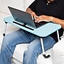 Mind Reader 13.75" x 23.5" MDF/Metal Lap Desk/Laptop Stand With Folding Legs, Blue (LBSTUDY-BLU)~#|#~35EFD0FE-4942-4FE7-92479EFFB62E36C2_sc7