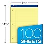 Ampad Double-Sheet Notepad, 8.5" x 11.75", Wide Ruled, Canary, 100 Sheets/Pad, /Pad (TOP20243)~#|#~35EFD848-AB49-4CD4-B67D00CEB0F09ACE_sc7