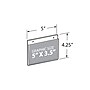 Azar Hanging Sign Holder, 5" x 3.5", Horizontal, Wall Mounted, Clear, Acrylic, 10/Pack (162725)~#|#~3608F305-8C6E-464F-A9A8589BE3553630_sc7