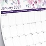 2027 Blueline Colorful Passion Floral 12" x 17" Monthly Wall Calendar, White/Purple (C173126)~#|#~360BE8D4-7E8B-413D-AEB3DEC92C824FE8_sc7