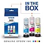 Epson T502 Cyan/Magenta/Yellow Standard Yield Ink Cartridge, 3/Pack (T502520-S)~#|#~362059BC-C06E-4B93-B82159E71CDE389D_sc7
