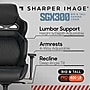 Sharper Image SGX300 Ergonomic Racing Gaming Chair, Black (52914-BLKWHT)~#|#~3633E4A1-D368-4F1D-BCBD1FC25BF66470_sc7