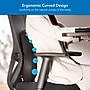 Mount-It! Ergo Collection Memory Foam Curved Back Support, Black (MI-1105)~#|#~36390642-188C-4A42-A5BE81758C27111D_sc7