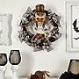 Nearly Natural Halloween Skull in Plaid Mesh Wreath, 24" (W1208)~#|#~365C2FEA-CE9E-4419-A743E3C46D949DC2_sc7