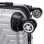 TUCCI SPETTACOLO Hardside Spinner Carry-On, TSA Checkpoint Friendly, Titanium Silver (T0722-20inTSLV)~#|#~36621FBA-B119-49FE-B087F474A9E10692_sc7