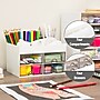 Mind Reader 9-Compartment Plastic Craft Organizer, White (SDORG-WHT)~#|#~366F6B8B-18C5-48EF-9C8F4EB99BE24100_sc7