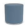 Lesro Bloom Vinyl Round Pouf Ottoman, Chambray Light Navy (PF0118.SSV-01CHLN)~#|#~367F9695-59D6-4E5B-B3B11FB1AE13C32E_sc7