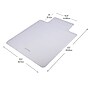 Mind Reader Carpet Chair Mat with Lip, 36" x 48'', Low-Pile, Clear (OFFCMAT-CLR)~#|#~369C36AF-15A5-491A-9C7750B13D71CA6D_sc7
