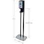 PURELL CS6 Automatic Floor Stand Hand Sanitizer Dispenser, Black/Chrome (7416-DS)~#|#~369DF773-E016-4A10-9A422D7843BA4DE4_sc7