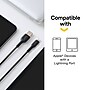 NXT Technologies™ 4 Ft. Braided Lightning to USB Cable, Black (NX54354)~#|#~36AF5801-4F0B-46A4-93688D373DF3D196_sc7