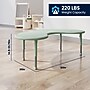 Flash Furniture Wren Half Moon Activity Table, 35" x 65", Height Adjustable, Sage (YUYCX042MOONSGE)~#|#~36D715F0-21D7-43A4-894F9A77287C0495_sc7