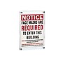 Azar Sign Holder, 23.5" x 31.5", Wall Mounted, Silver, Plastic (105531)~#|#~36FD1F81-9CFF-46A7-93A832EDE35B7C6F_sc7