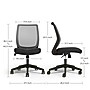 Union & Scale™ Essentials™ Armless Ergonomic Fabric Swivel Task Chair, Black (UN59378)~#|#~3712FE64-BB9D-4D31-B40CD91E37431C6C_sc7