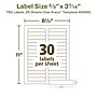 Avery EcoFriendly Laser/Inkjet File Folder Labels, 2/3" x 3-7/16", White, 750 Labels/Box (48266)~#|#~3715DF84-0932-4BFD-A48191DC5F00ECCF_sc7