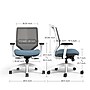 Union & Scale™ Lewis Ergonomic Mesh Swivel Computer and Desk Chair, Carolina (UN55656-CC)~#|#~37270F3F-A8DA-449C-8074261071947C02_sc7