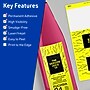 Avery Rectangle Laser/Inkjet Multipurpose Labels, 3-1/4" x 8-3/8", Neon Yellow (30/Pack)~#|#~37A09BA5-9EC6-4348-9D9FA37DA8ADA5D3_sc7