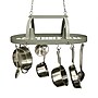 Elegant Designs Slate Gray 2 Light LED Kitchen Pot Rack with Downlights (PR1000-SLT)~#|#~37C85FB3-1C21-41E4-8EAE63A5A230AEFA_sc7
