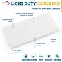 BISON LIFE Light Duty Scouring Pad, White, 20 Pads/Pack (BPKH-SSCP-W-20)~#|#~37CDA059-E1F6-4954-8D27E7FF9831AE9F_sc7