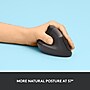 Logitech Lift Left for Business Wireless Ergonomic Left Handed Optical Mouse, Graphite (910-006467)~#|#~37D319FF-84A3-4485-BE7B78D53AB99335_sc7