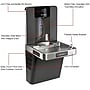 Global Industrial Bilevel Water Fountain with Bottle Filler, Refrigerated, Gray (761218)~#|#~37E3DB0C-D86A-4A39-B4DA67799894A480_sc7