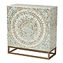 Baxton Studio Quintus 30"H Mother of Pearl Storage Cabinet, Mosaic Multicolor/White/Gold (240-13473-HiT)~#|#~37FD90B2-E0BC-4D75-879D4AB81CA3D99E_sc7