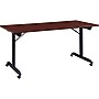 Lorell 63"W x 24"D Mobile Folding Training Table, Laminate, With Wheels, Mahogany (LLR60735)~#|#~381E6123-8DD2-46C3-A3A1A5843B89ADB2_sc7