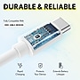 Overtime USB-C Charging Cable, 10 ft., White, 3/Pack (MFIWHITE10FTX2)~#|#~3830F501-4CE2-402F-95A55427B53FBDB9_sc7