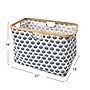 Household Essentials Krush Collapsible Laundry Basket, Bamboo, Blue Cacti (2280-1)~#|#~38371592-8D27-4AE6-AAA139E5F7CF8657_sc7
