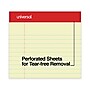 Universal Perf-Style Writing Pad, 8 1/2" x 14" , Wide Ruled, 50 Sheets/Pd, 12/Pk~#|#~38463BB5-16B2-42F7-B7A7774E2F53003B_sc7
