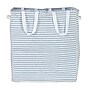 Household Essentials Collapsible 2-Section Hamper, Cotton, Blue/White (HE1161)~#|#~385551E4-4700-4FBA-8616B91F535A0AD8_sc7