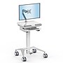 Mount-It! MedHub Mobile Medical Cart Workstation with Spring Arm Monitor Mount and Locking Caster Wheels, White/Grey (MI-16016)~#|#~385B1672-13E9-4FB6-89B3D7B2E3616EC7_sc7