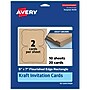 Avery Matte General Use Blank Cards, Kraft Brown, 20/Pack (95350)~#|#~386858EC-C4B5-45E2-9B2EA00F3ED87D24_sc7