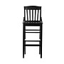 Flash Furniture HERCULES Traditional Wood School House Back Restaurant Barstool, Black (XUDGW0006BBLK)~#|#~3882C3F1-8932-4C12-8EF77702207E68F6_sc7