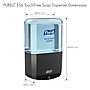PURELL HEALTHY SOAP ES6 Automatic Wall Mounted Hand Soap Dispenser, Graphite (6434-01)~#|#~389A180B-8867-49E5-873E950B6B7DDD6A_sc7