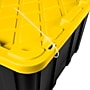Sterilite 27 Gallon Industrial Garage Tote with Snap-on Lid, Plastic, Yellow/Black, 6/Carton (50659Y06)~#|#~389BA9BD-F6F6-4566-A6D1FE75E6DDF9F7_sc7