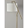 Simplee Adesso Milo 60" Antique Brass Floor Lamp with Off-White Drum Shade (SL9503-21)~#|#~38B7D78A-5CF0-4938-AFDF3D2BF57BD03F_sc7