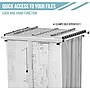 AdirOffice Steel Mobile Vertical Large File Storage Plan Center For Blueprints, White (614-WHI)~#|#~38C57075-F42B-4024-A13E53BC0B1F2EFB_sc7