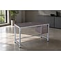Boss Office Products Simple System 66"W Desk with 1-Pedestal, Driftwood (SGSD032-102)~#|#~38C75043-4863-4513-876445852ABB456C_sc7