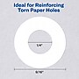 Avery Self-Adhesive Plastic Reinforcement Labels, 1/4" Diameter, Matte White, 200/Pack (13967/5729)~#|#~38F85433-8BE5-4BB6-B0D37D63C211FBD6_sc7