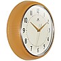 Infinity Instruments Round Retro Saffron Wall Clock, Aluminum, 12" (10940SY-12)~#|#~390830CD-B30E-4A63-9DF7A739E0BF6B04_sc7