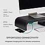 Anji Mountain Mango Wood Monitor Stand with Two USB Ports, Up to 32" Monitor, Black (MS-CRV-BLK-P)~#|#~39091421-E20F-45E7-9A4D8D4ACB738A76_sc7