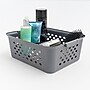 Iris Medium Plastic Storage Baskets, Gray, 4/Pack (500165)~#|#~39258AB5-8601-44C5-93FE811BCF058B2D_sc7