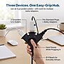 Uncaged Ergonomics Comfort Grip 3-Outlet Extension Cord, 8 ft, Black (CGEC-Black)~#|#~393834E4-44BA-460D-BB1BFCB782D8F1FB_sc7
