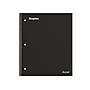 Staples Premium 1-Subject Notebook, 8" x 10.5", Wide Ruled, 100 Sheets, Black, 12 Notebooks/Carton (TR20956CT)~#|#~394B45EA-7529-4DE5-BF9694B7CBCBFB1B_sc7